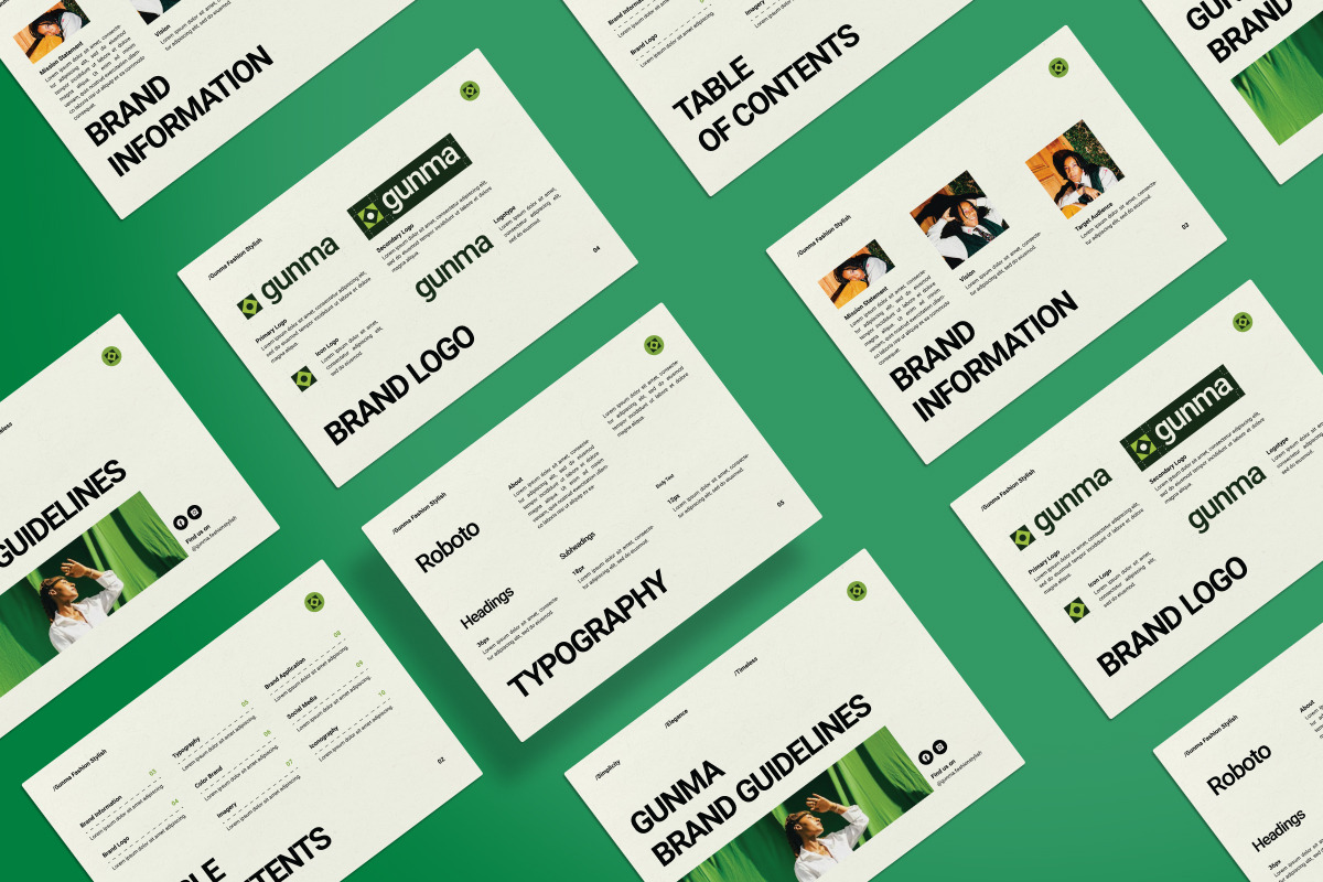 Gunma - Stylish Brand Guideline, a Branding & Logo Template by productype1 (Photo 2 of 3)