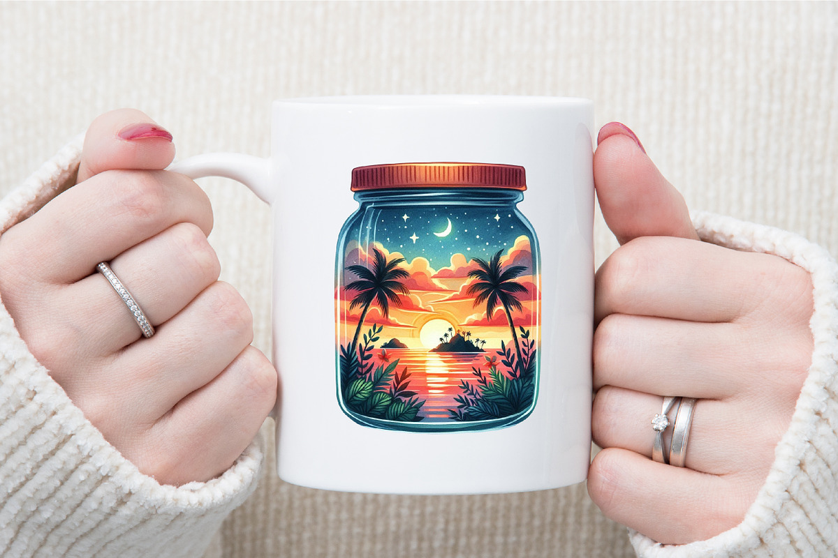 Summer View in Jar Sublimation, an Illustration by Sublimation Artist (Photo 5 of 6)