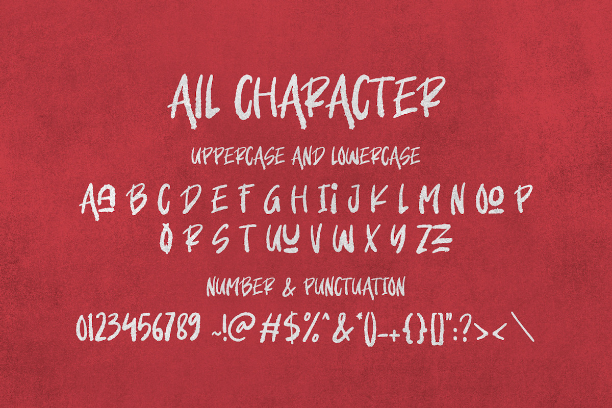 Abrasive - Bold Brush Font, a Blackletter Font by CreateBigSupply (Photo 7 of 10)