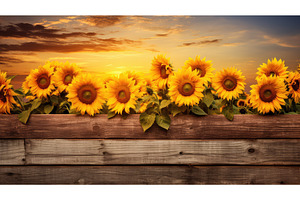 floral rustic sunflowers ai, an Arts & Entertainment Photo by pikepicture