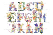 Wild Flowers Alphabet | Spring Lette, a Seasonal Illustration by GlamArtZhanna (Thumbnail 3 of 6)