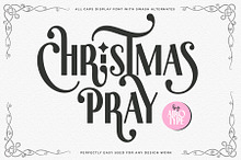 Christmas Pray - All Caps Display