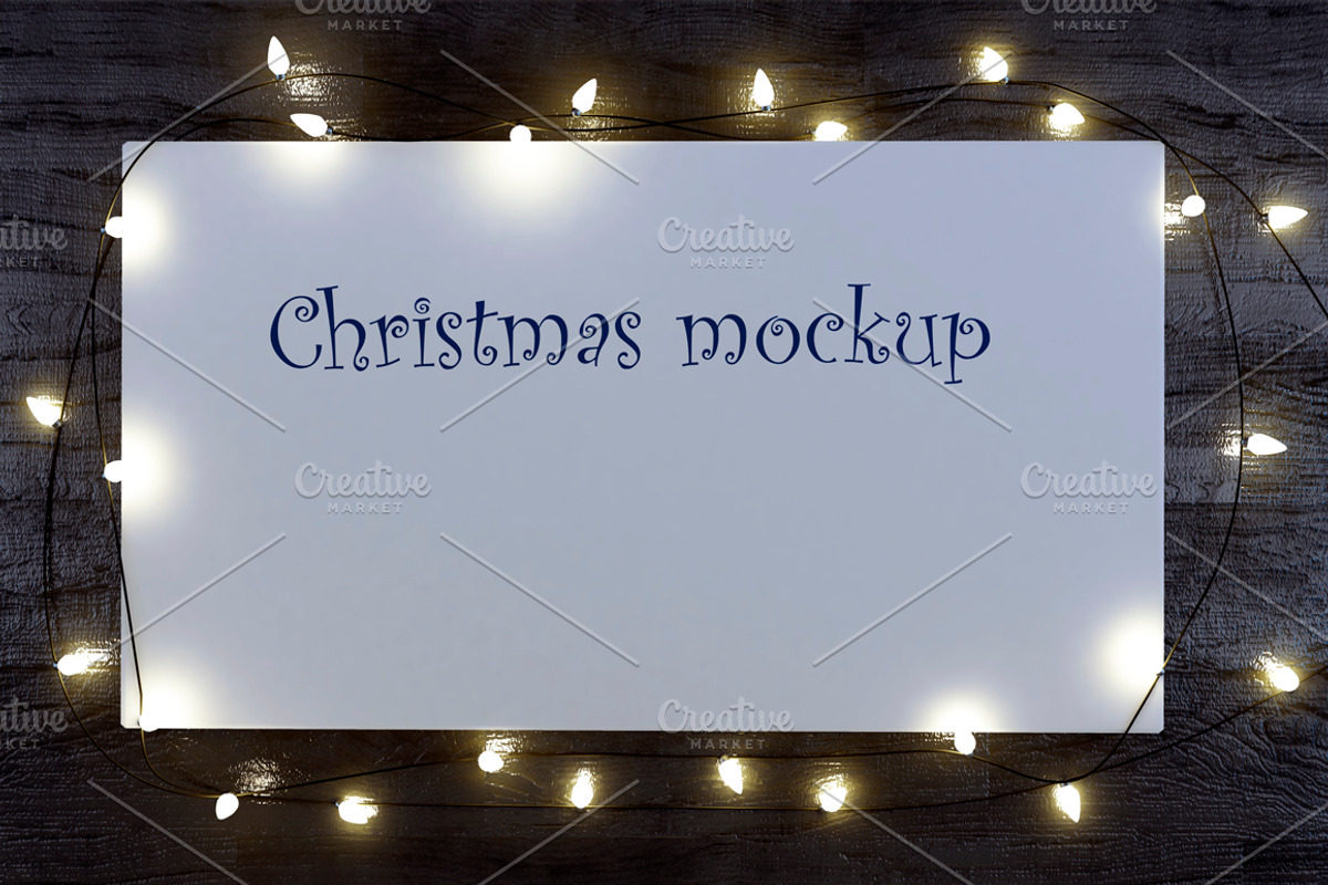 Christmas mockup., a Mockup by zeffir