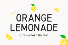 Orange Lemonade minimalist font