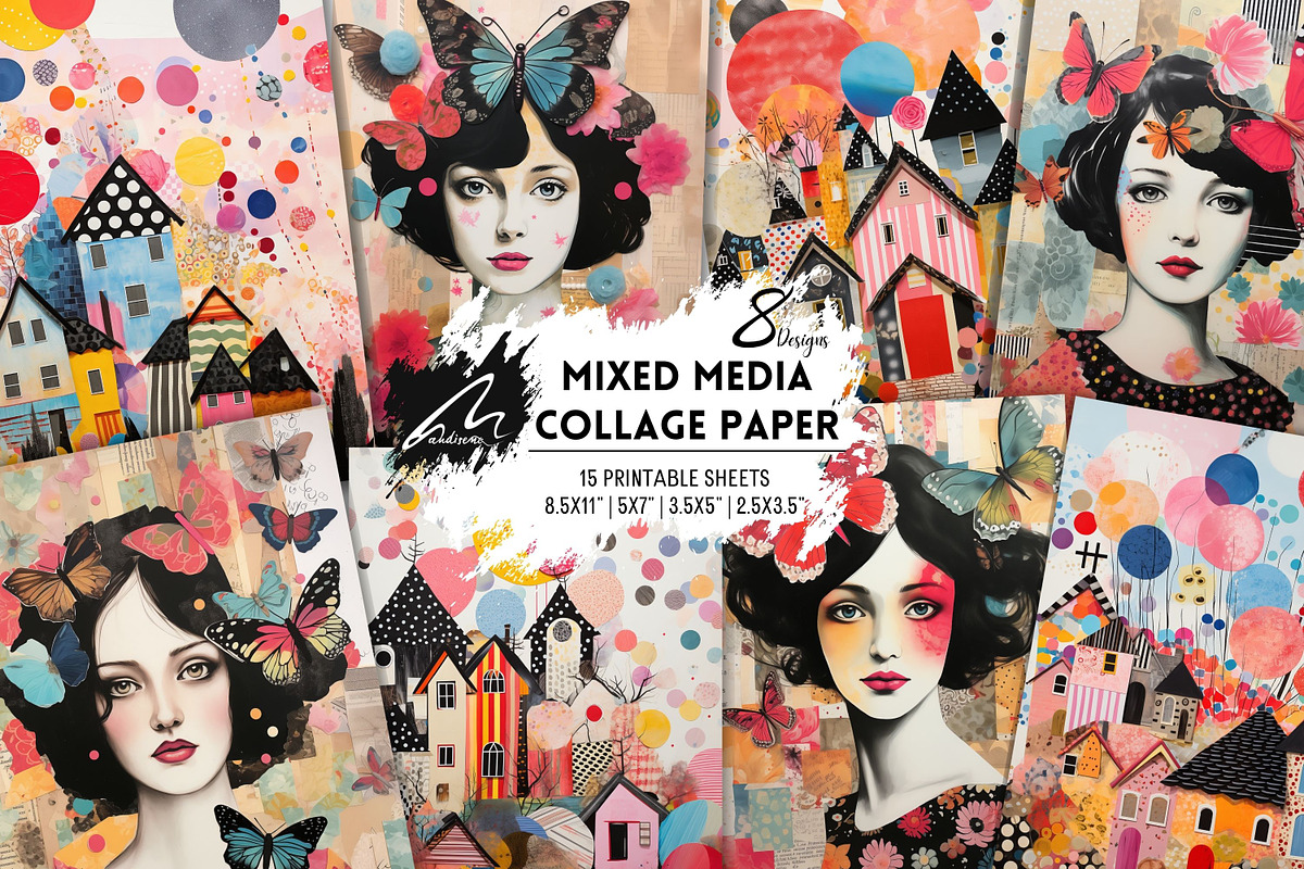 Doodle Junk Journal Pages, Collage, a Decorative Illustration by Digital Art Mahdiseño (Photo 1 of 10)