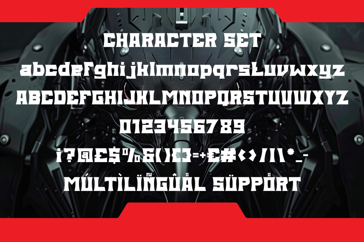 Power Strain Futuristic Industrial, a Font by PutraCetol Studio (Photo 5 of 5)