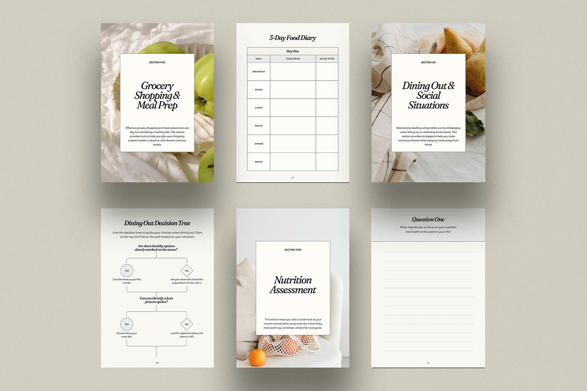 Nutrition Coach Workbook, a Magazine Template by Willoe Studio (Photo 4 of 14)
