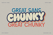 Great Chunky Sans - Y2k Funny Retro, a Sans Serif Font by MaxArt Foundry (Thumbnail 13 of 13)