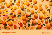 Oranges patterns - 23 images, a Food Illustration by Handmadefont (Thumbnail 2 of 9)