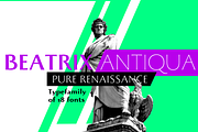 Beatrix Antiqua - 18 fonts, a Sans Serif Font by Zetafonts (Thumbnail 1 of 10)