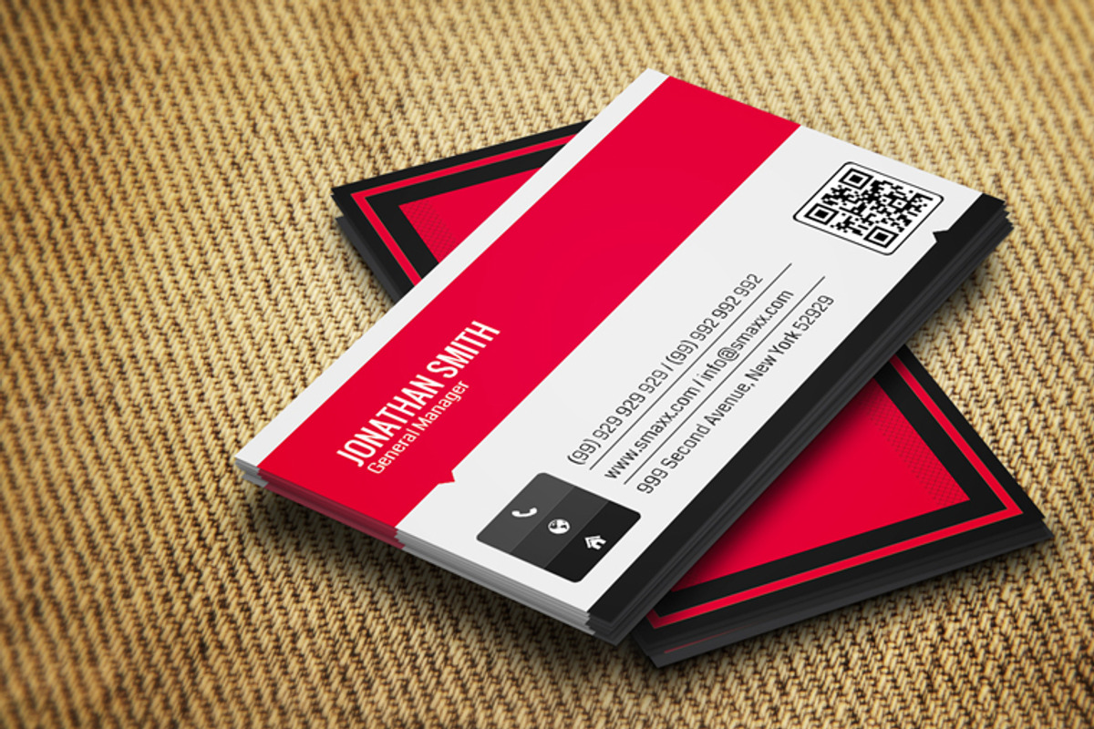 Corporate Business Card CM0001, a Business Card Template by annozio (Photo 2 of 4)