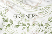 Light green, Greenery watercolor, a Texture Illustration by ollalya (Thumbnail 1 of 17)