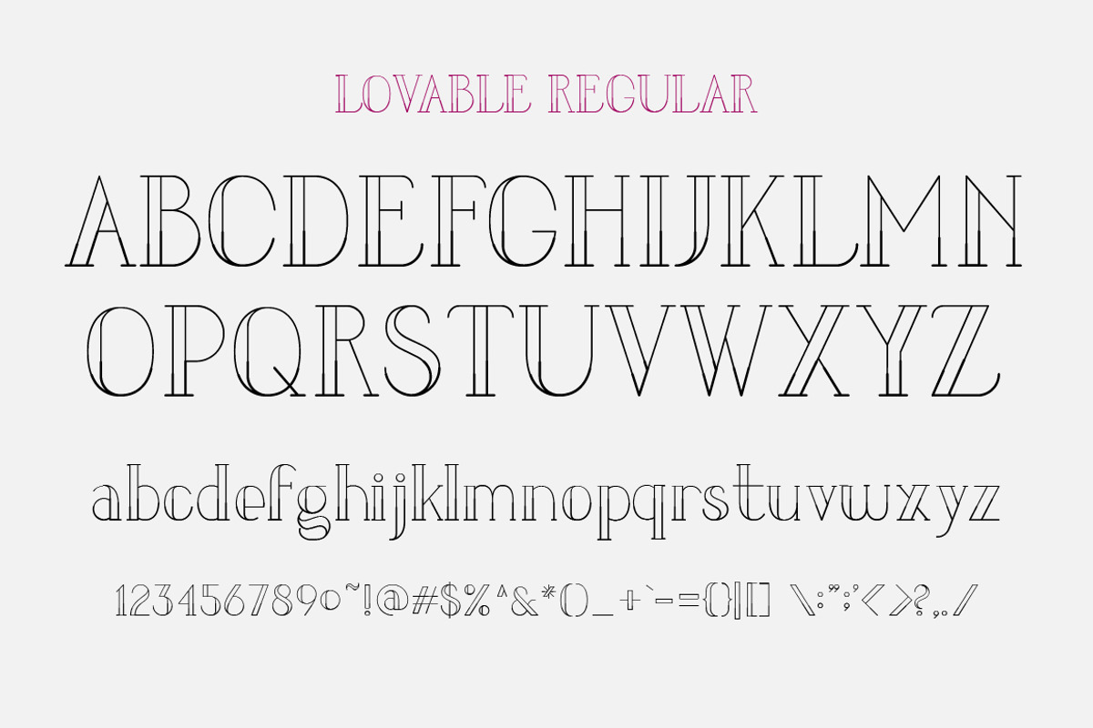 LOVABLE FONT FAMILY preview 2