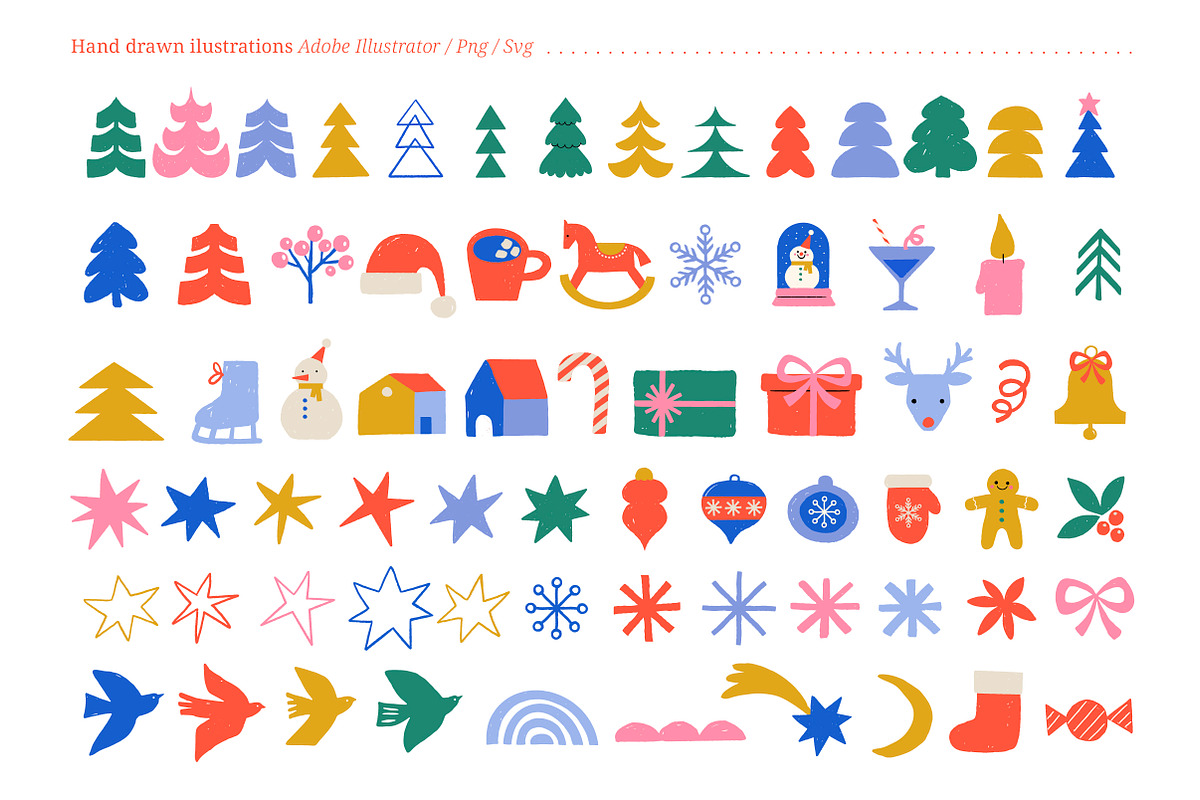 Season of Sparkle, Christmas Doodles, a Decorative Illustration by Marish (Photo 9 of 16)