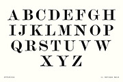 Vintage Hand-Printed Serif Typeface, a Serif Font by Century Library (Thumbnail 3 of 5)
