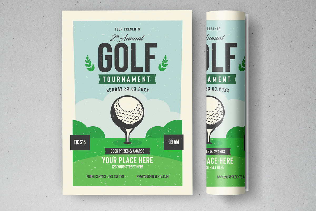 Golf Tournament Flyer, a Flyer Template by lilyshop (Photo 1 of 2)
