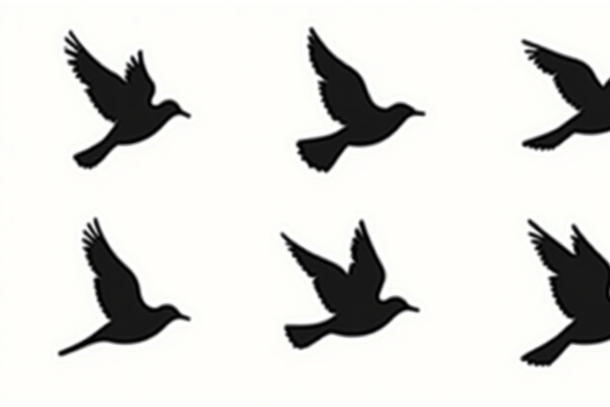 Flying Bird Silhouette Bundle, an Illustration by hafijul (Photo 3 of 10)