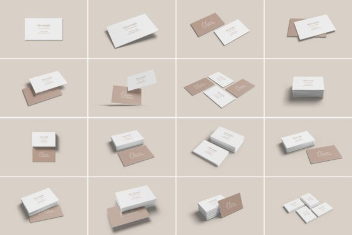 Business Card Mockup 16 PSD Bundle, an Advertising Mockup by Akrinity Digital (Photo 1 of 3)