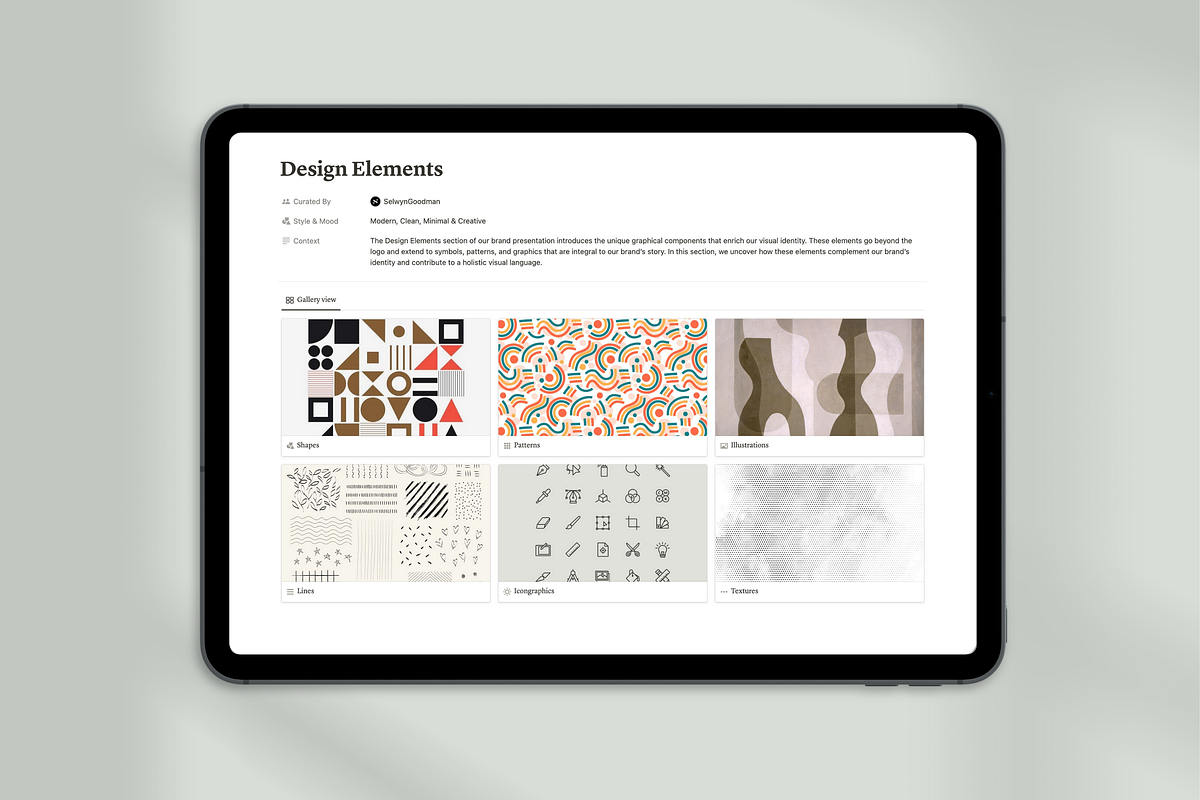 Essential Notion Branding Kit, a Templates & Theme by SelwynGoodman (Photo 8 of 11)