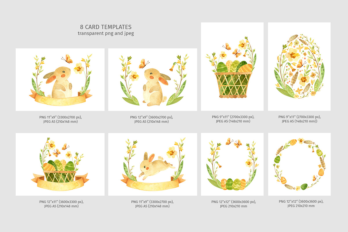 Easter Bunny, Card Templates, a Card Template by Valin Malin (Photo 2 of 5)