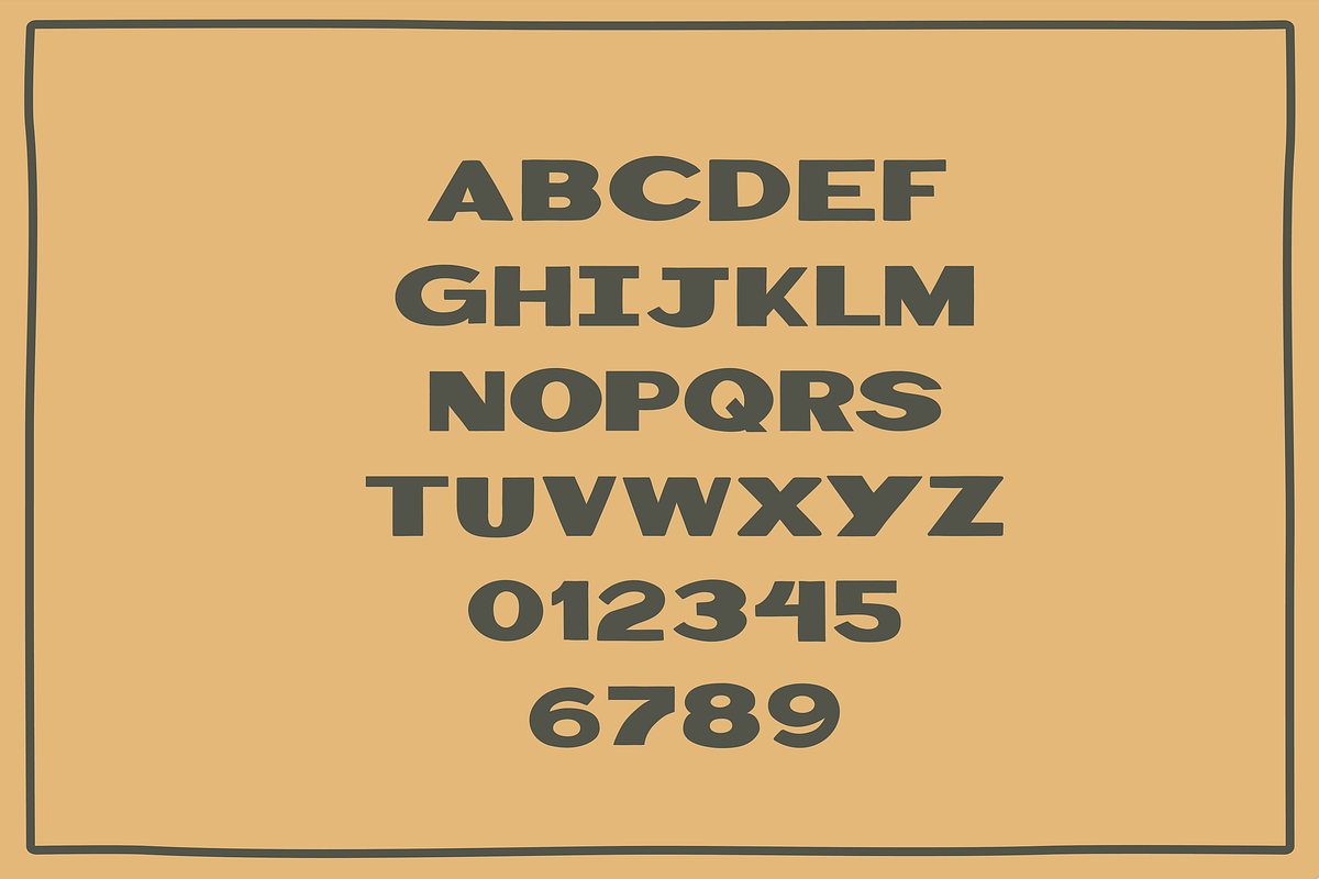 Ralph - Display Font, a Sans Serif Font by Sarah Celia Design (Photo 3 of 4)