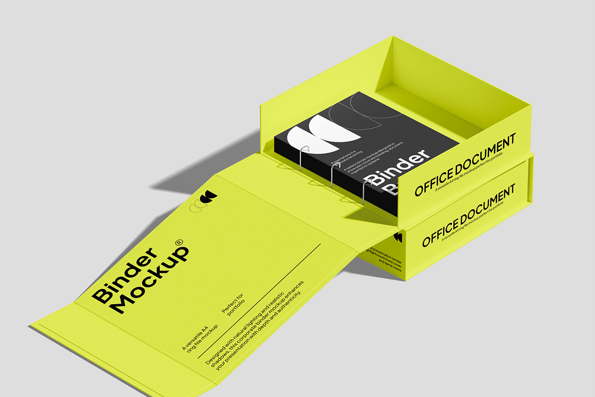 Binder Mockup, a Merchandise Mockup by Unerispace (Photo 2 of 5)
