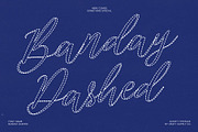 Banday Dashed, a Script Font by Craft Supply Co. (Thumbnail 1 of 8)