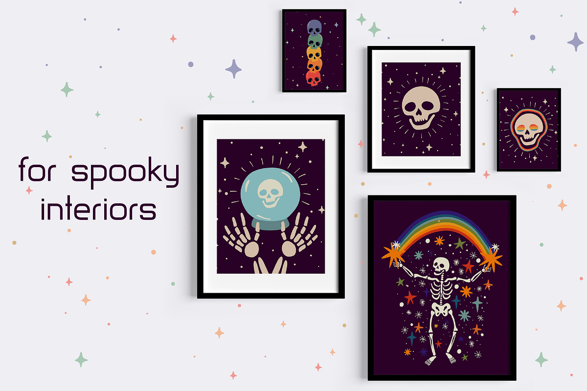 Spooky Rainbow Collection, a Pattern Graphic by Zim Varezhkin (Photo 7 of 7)