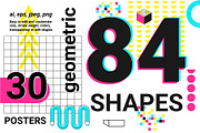 Neon geometric shape,poster,patten, an Object Graphic by Iryna Danyliuk (Thumbnail 1 of 17)