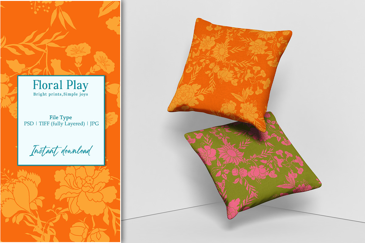 Floral Play Prints & Patterns, a Pattern Graphic by GND ART STUDIO (Photo 4 of 8)