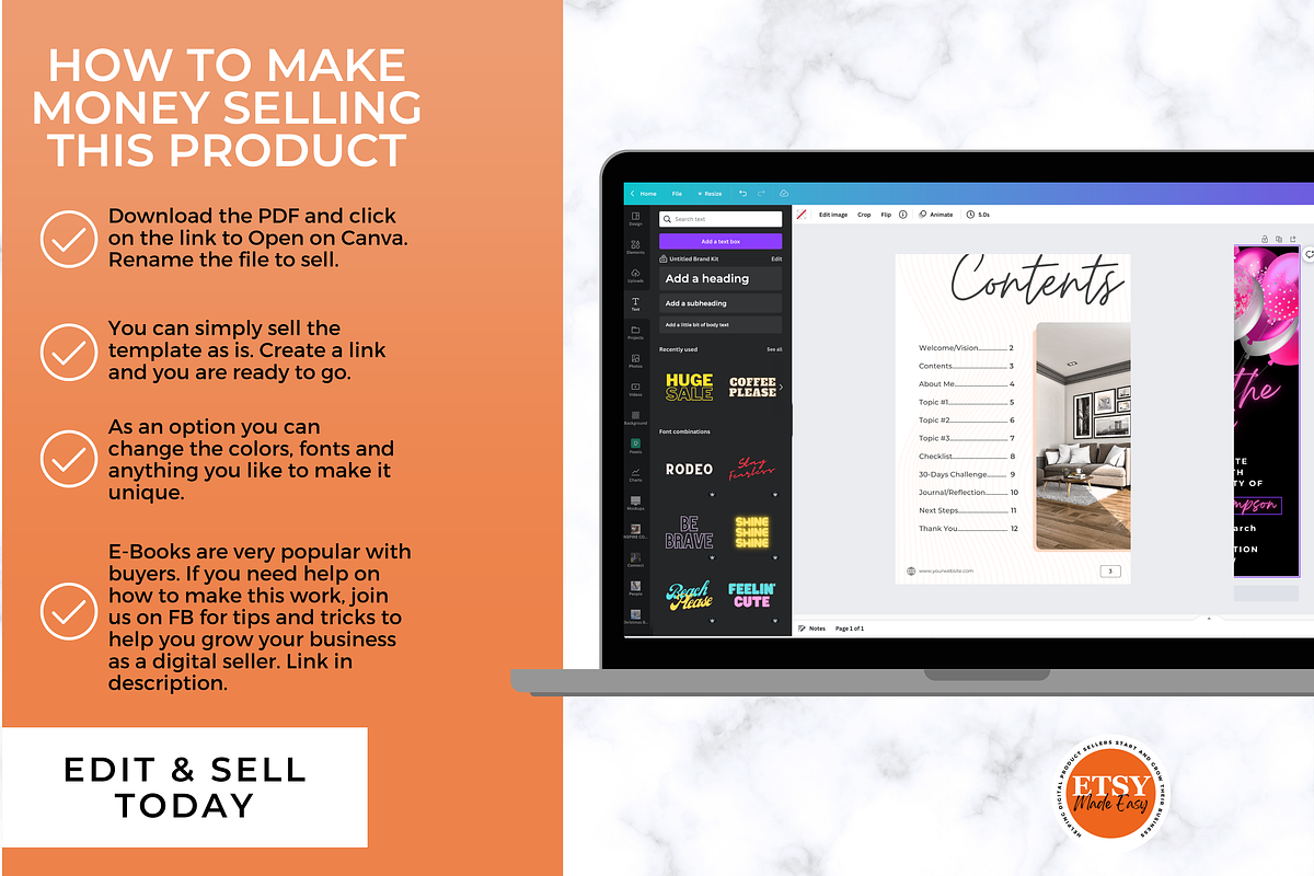 PLR Ebook Canva Template, a Templates & Theme by Jennifer Magri Templates (Photo 5 of 9)