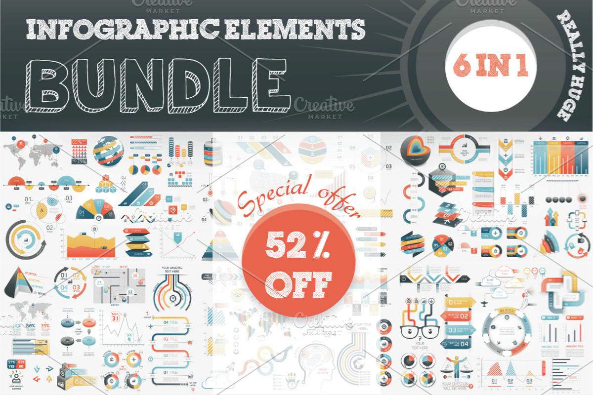 52% OFF Infographic Bundle, a Presentation Template by Infographic Paradise (Photo 8 of 8)