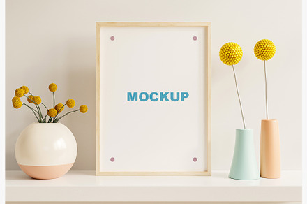 Frame picture mockup 003, a Poster Template by vanitjan