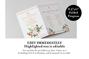 Floral Hindu Folded Wedding Program, a Templates & Theme by CWSDesignsTheMapChick (Thumbnail 4 of 5)