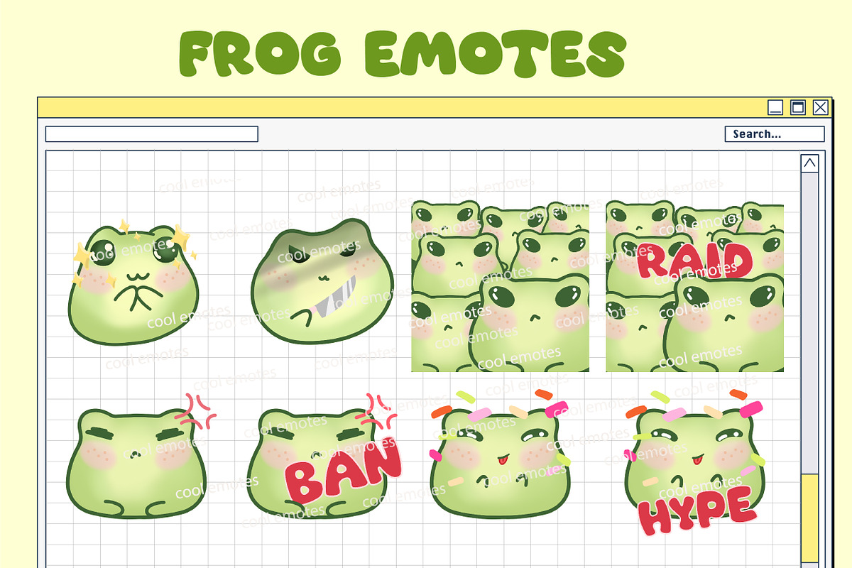 Twitch Discord Frog Emotes PNG, an Object Graphic by ArtPrintBabe (Photo 3 of 5)