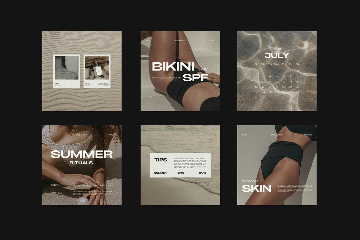 Aesthetic Instagram Templates XIII, a Social Media Template by Instprofi | Studio Estimo