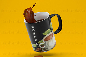 Watercolor Coffee Clipart, Espresso