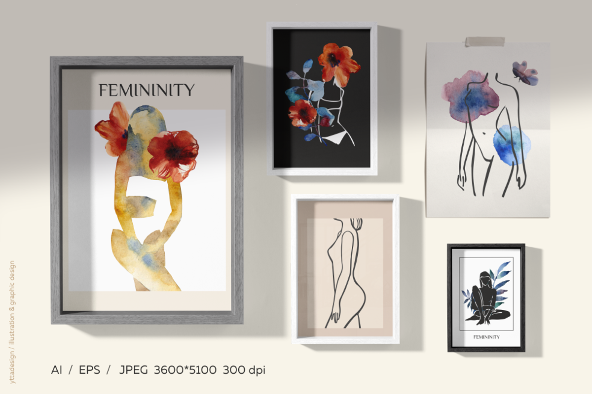 Women's bodies, Prints & Elements, an Object Graphic by yttadesign (Photo 14 of 18)