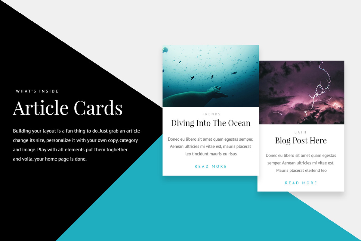 Cozy UI Kit for Blog / Magazine, an UI Kit Template by Dorin007 (Photo 2 of 5)