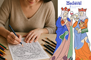 Medieval watercolor collection, a Person Illustration by Ekaterina Glazkova (Thumbnail 4 of 15)