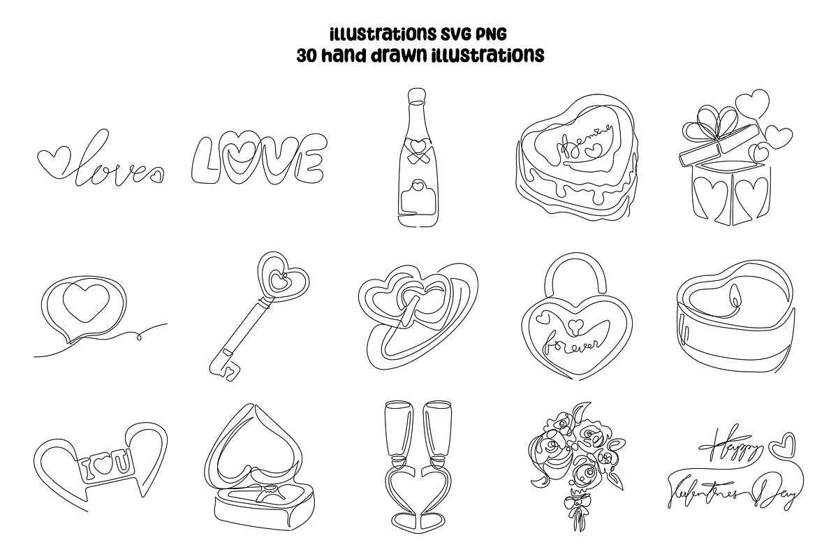 The Line of Love: One-Line Drawings, a Decorative Illustration by Artalia (Photo 3 of 3)
