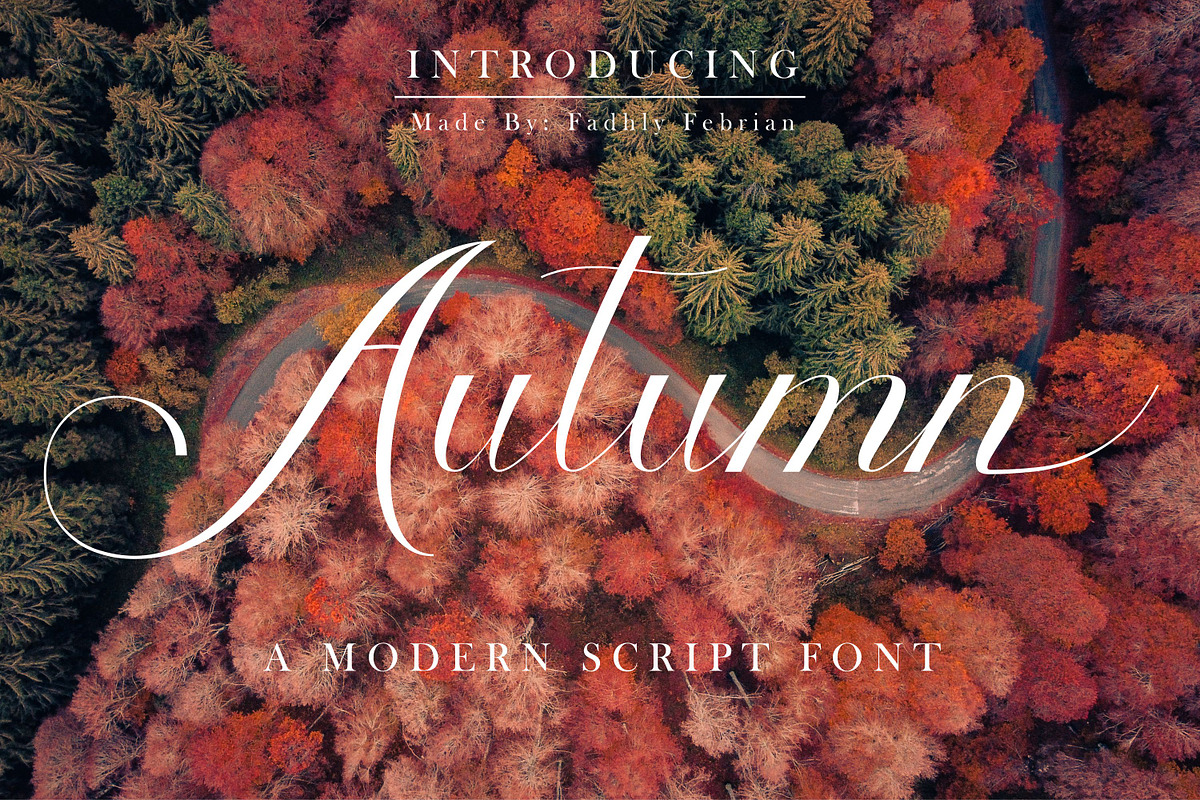 Autumn, a Script Font by Funtype (Photo 1 of 9)