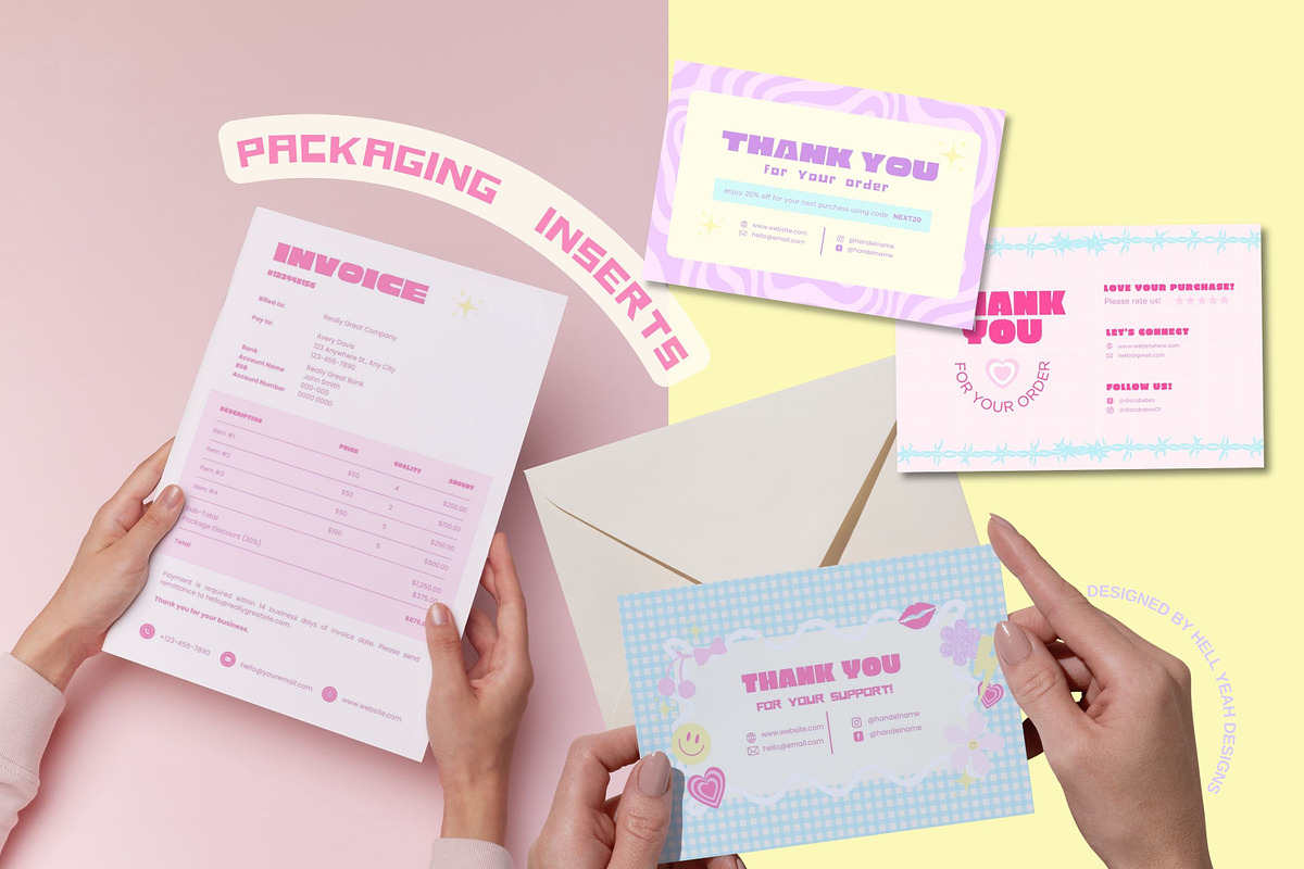 Y2K Vibes Branding Starter Kit Canva, a Branding & Logo Template by Hell Yeah Designs (Photo 17 of 20)