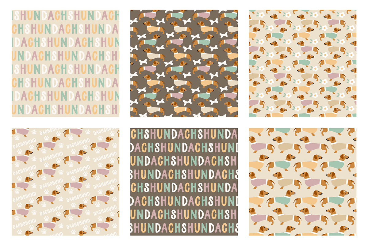 Cute puppy dog pattern bundle, a Pattern Graphic by RevolutionizZed (Photo 13 of 17)