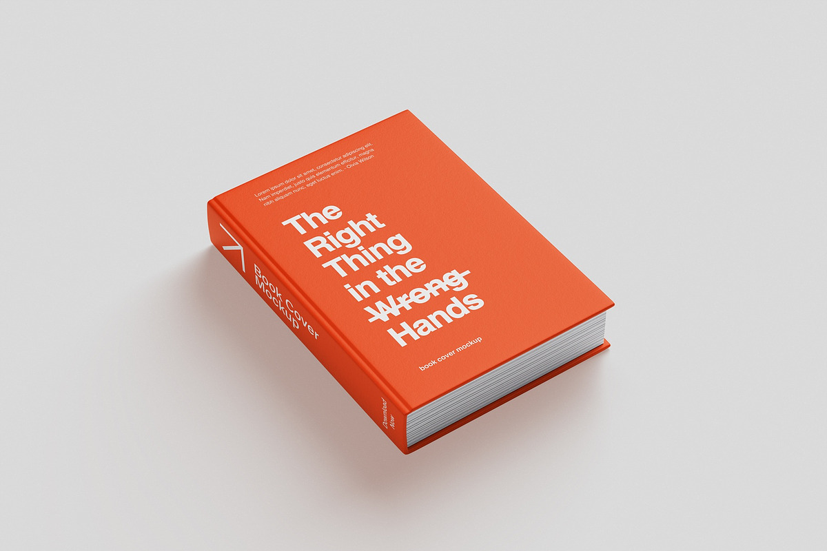 Book Cover Mockup, a Books & Magazine Mockup by UFR_GRAPHIC (Photo 2 of 4)