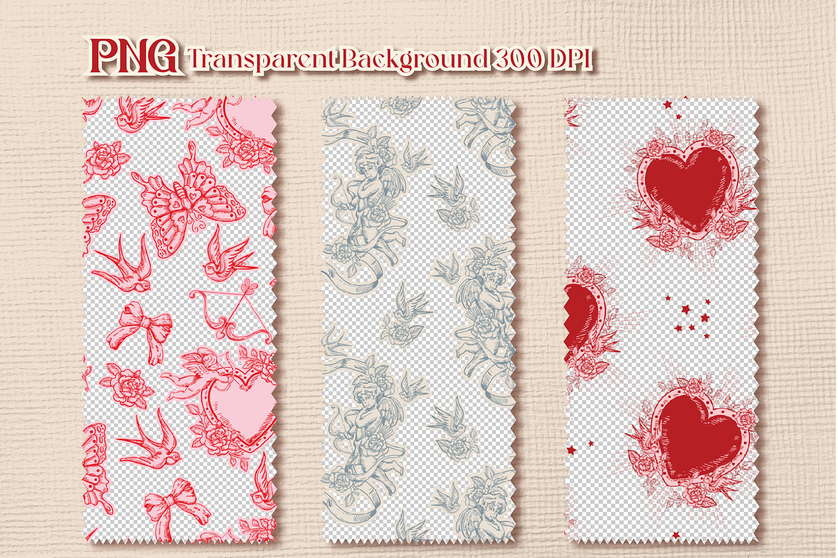 Romantic Tattoo, a Pattern Graphic by MSNTY STUDIOX (Photo 5 of 24)