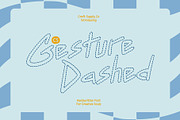 CS Gesture Dashed, a Handwritten Font by Craft Supply Co. (Thumbnail 1 of 8)