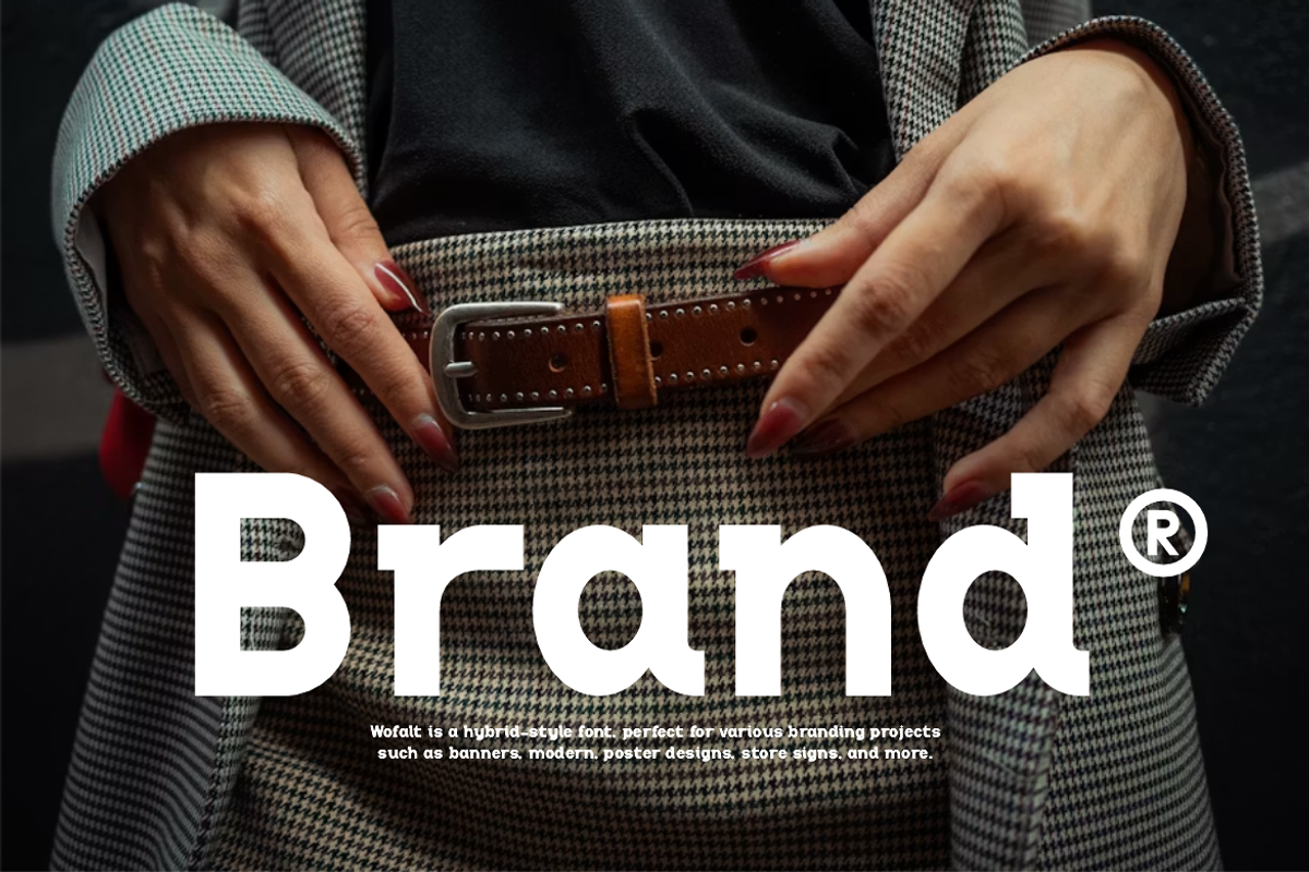 Wofalt - Hybrid Font, a Sans Serif Font by Iqsiart Studio (Photo 3 of 11)