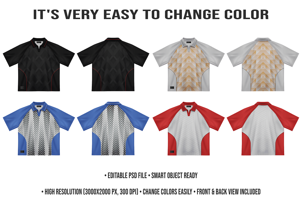 Jersey Mockup Editable PSD, a Shirt Mockup by std.badboy (Photo 2 of 4)