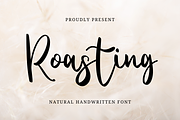 Roasting - Natural Handwritten Font, a Handwritten Font by Letterayu Studio (Thumbnail 1 of 8)